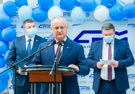 Президент принял участие в приёме новых локомотивов для Молдавской железной дороги