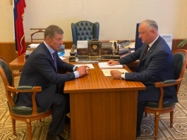 Igor Dodon meets Deputy Head of Kremlin Administration Dmitri Kozak in Moscow  