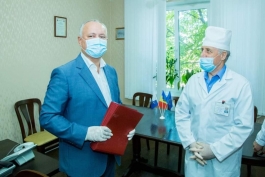 Șeful statului a vizitat spitalul raional Telenești