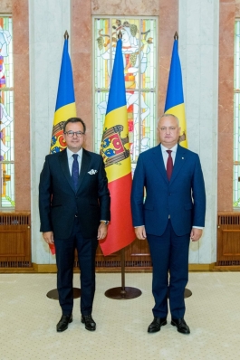 Preşedintele Republicii Moldova a primit scrisorile de acreditare din partea a patru ambasadori agreați