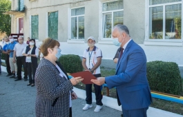 Președintele țării a vizitat Gimnaziul „Viorel Cantemir” din satul Sofia, raionul Drochia