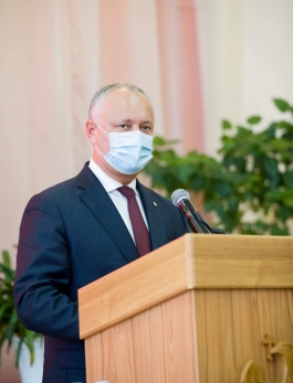 Igor Dodon a participat la ceremonia dedicată Aniversării a 90-a de la fondarea Universității de Stat din Tiraspol