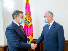 Президент Республики Молдова провел встречу с Послом Республики Беларусь
