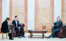 Președintele Republicii Moldova a avut o întrevedere cu Ministrul Afacerilor Externe şi Comerţului al Ungariei