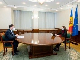 Президент Республики Молдова Майя Санду встретилась с Генеральным прокурором Александром Стояногло