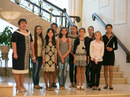 Președintele Republicii Moldova, Nicolae Timofti, a primit un grup de elevi și profesori de la liceele cu predare în limba română din regiunea transnistreană
