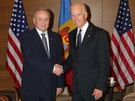 Președintele Nicolae Timofti a avut o întrevedere cu vice-președintele SUA, Joseph Biden