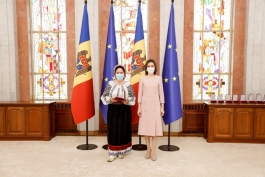 Президент Майя Санду: «У Республики Молдова талантливые и плодотворные артисты, настоящие послы наших ценностей и традиций»