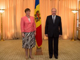 Президент Николае Тимофти провел встречу с послом Литовской Республики Виолетой Мотулайте