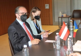 Президент Майя Санду провела встречу с федеральным министром по европейским и международным делам Австрии Александером Шалленбергом