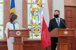 Заявление для прессы Президента Майи Санду после многосторонней встречи Республики Молдова, Республики Польша, Румынии и Украины