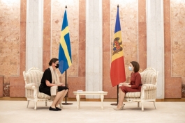 Президент Майя Санду приняла верительные грамоты послов Королевства Швеция и Европейского Союза