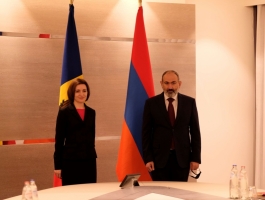 Cooperarea moldo-armeană, discutată de șefa statului cu Prim-ministrul Armeniei, Nikol Pashinyan