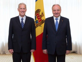 Președintele Nicolae Timofti a avut o întrevedere cu noul șef al Misiunii OSCE în Republica Moldova, Michael Scanlan