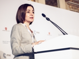 President Maia Sandu spoke at the Munich Security Conference about Moldova’s efforts to fight corruption and the investment opportunities offered by our country