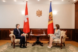 The situation in the region and bilateral cooperation discussed by President Maia Sandu with the President of the Swiss Confederation, Ignazio Cassis