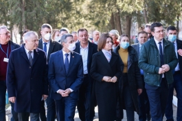 Șefa statului împreună cu Președintele Elveției, Ignazio Cassis, au vizitat Centrul de plasament temporar pentru refugiații din Ucraina de la Criuleni