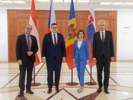 President Maia Sandu met with Foreign Ministers of the Czech Republic, Austria and Slovakia