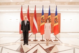 Президент Майя Санду выразила признательность за абсолютную поддержку Латвией европейских устремлений Республики Молдова 