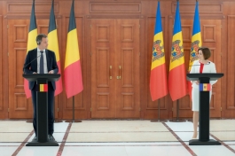 Declarația de presă a Președintei Maia Sandu după întrevederea cu Prim-ministrul Regatului Belgiei, Alexander De Croo