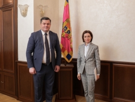 Глава государства встретилась с председателем Национальной конфедерации профсоюзов Молдовы