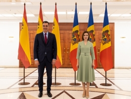 Президент Майя Санду встретилась с Председателем Правительства Королевства Испания Педро Санчесом 