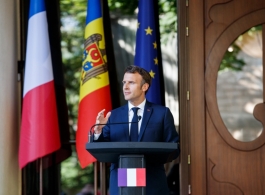Press Statement by President of the Republic of Moldova, H.E. Maia Sandu after the meeting with the President of the French Republic, H.E. Emmanuel Macron 