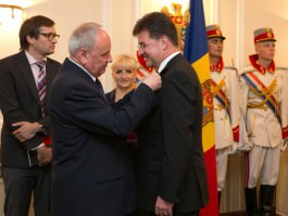 Președintele Nicolae Timofti a înmânat distincții de stat unui grup de miniștri de Externe din Uniunea Europeană