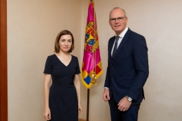 President Maia Sandu discussed Moldovan-Irish relations with the Minister of Foreign Affairs and Defense of Ireland