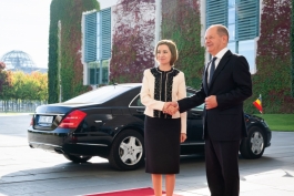 Președinta Maia Sandu s-a întâlnit cu Cancelarul Federal, Olaf Scholz