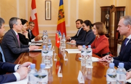 Președintele Republicii Moldova, Maia Sandu, a avut o întrevedere cu Președintele Confederației Elvețiene, Ignazio Cassis  