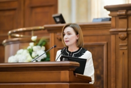 Președinta Maia Sandu, în Senatul României: „Republica Moldova și România își croiesc împreună soarta, ca parte a lumii libere”