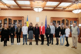 Președinta Maia Sandu i-a salutat pe elevii participanți la Campania „Ziua Ștafetei”