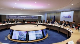 Președinta Maia Sandu a discutat cu reprezentanții mai multor companii franceze, interesați de piața moldovenească