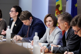 Președinta Maia Sandu a discutat cu reprezentanții mai multor companii franceze, interesați de piața moldovenească