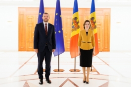 Environmental cooperation discussed by President Maia Sandu and the European Commissioner for the Environment, Virginijus Sinkevičius