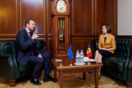 Environmental cooperation discussed by President Maia Sandu and the European Commissioner for the Environment, Virginijus Sinkevičius