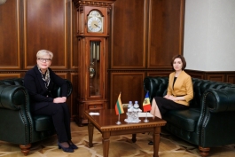 Șefa statului s-a întâlnit cu Prim-ministra Lituaniei, Ingrida Šimonytė