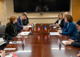 Președinta Maia Sandu s-a întâlnit, la Washington, cu Samantha Power, Administratoarea USAID