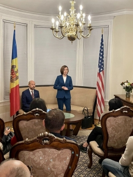 Președinta Maia Sandu s-a întâlnit cu moldovenii stabiliți în Statele Unite