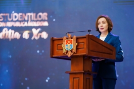 Президент Майя Санду приняла участи в Гала-концерте студентов-уроженцев Республики Молдова