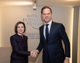 President Maia Sandu discussed with the Prime Minister of the Netherlands, Mark Rutte