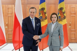 Президент Майя Санду встретилась с делегацией Сената Республики Польша во главе с Маршалом Томашем Гродским