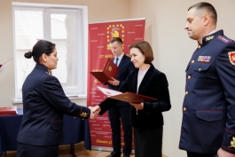 Șefa statului i-a felicitat pe ofițerii Serviciului de Protecție și Pază de Stat cu prilejul Zilei profesionale