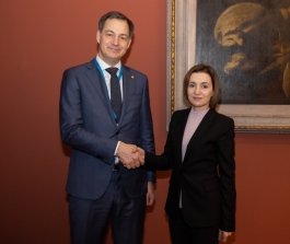 Președinta Maia Sandu a discutat despre accelerarea reformelor cu Prim-ministrul Belgiei, Alexander de Croo