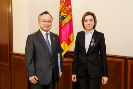 Президент Майя Санду приветствовала решение правительства Японии о предоставлении Молдове бюджетной поддержки в размере 100 миллионов долларов США