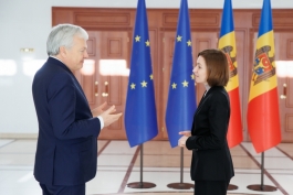 Президент Майя Санду встретилась с еврокомиссаром по вопросам юстиции Дидье Рейндерсом