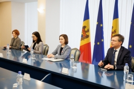 Глава государства обсудила аспекты молдо-латвийского сотрудничества с председателем Парламента Латвии Эдвардом Смилтенсом