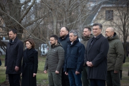 Președinta Maia Sandu, împreună cu Președintele Zelenskyy și alți șefi de state și de guverne, au comemorat victimele de la Bucea