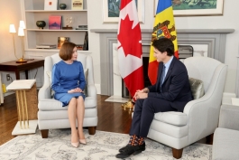 Șefa statului, la Ottawa: „I-am mulțumit Premierului Trudeau pentru susținerea fermă  a guvernului canadian pentru parcursul nostru democratic”